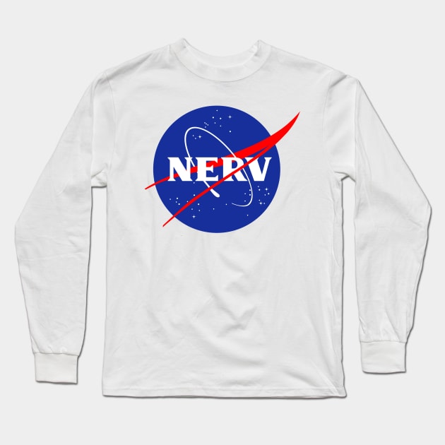 NASA x NERV Long Sleeve T-Shirt by dumbvaporwave